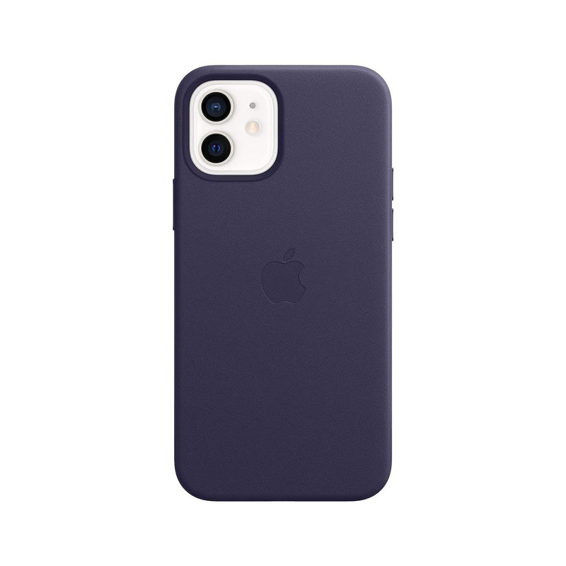 Apple Leather Cover with Magsafe for iphone 12 Pro 6.1" Deep Violet A2494 - MJYR3ZM/A
