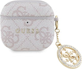 Guess 4G Script PC/PU Charm Case For AirPods 4 Pink - GUA4P4E4CDP