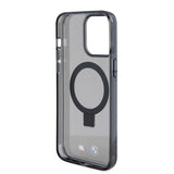 BMW M Series Hardcase with Ring Stand MagSafe for iphone 15 Pro Max 6.7" Black - BMHMP15XURSK