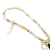 Nimmy Big Eye Cute Pet Teddy Mobile Phone Chain Bag Charm Crystal Bracelet Brown - N-CXMC-SL-014