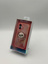 Nimmy Big Eye Cute Pet Bischon Fraise Dog Face Case with Detachable MagSafe Grip for iPhone 17 6.3" Pink - N-XDY-CXZJZH-IP17-02-A