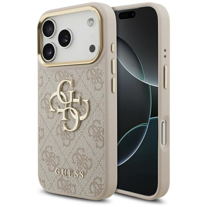Guess Big 4G Classic Logo Case for iPhone 17 Pro 6.3" Rose Gold - GUHCP17L4GMGCPI