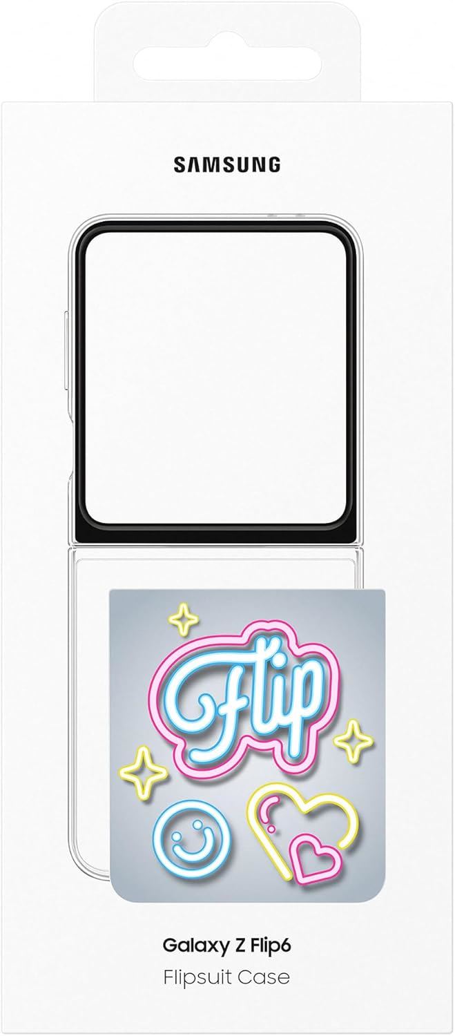 Samsung Galaxy Z Flip 6 Neon Flipsuit Case Grey - EF-ZF741CTEGWW