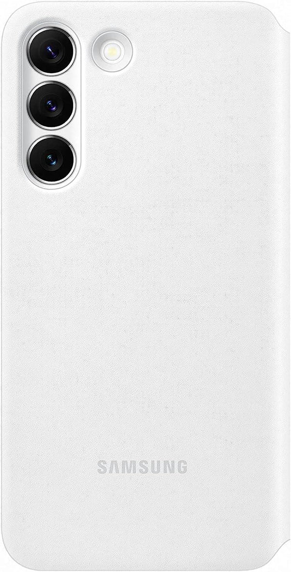 Samsung Galaxy S22 Smart Clear View Cover White - EF-ZS901CWEGWW