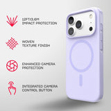 Tech21 Evo Pulse Fauvxen Case with MagSafe for iPhone 17/18 Pro 6.3" Lilac - T21-11625