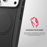 Tech21 Evo Guard Case with MagSafe & Holster for iPhone 17/18 Pro Max 6.9" Black - T21-11671