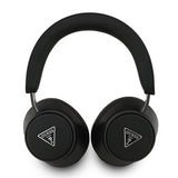 Guess Saffiano ENC Triangle Logo Wireless On Ear Headphones Black - GUBHC15PGMRTRK