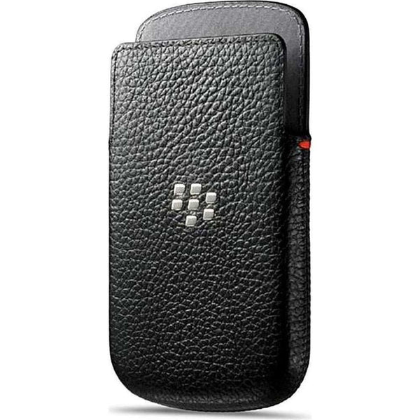 BlackBerry Black Leather Pocket Case Pouch for Q10 ACC-50704-201