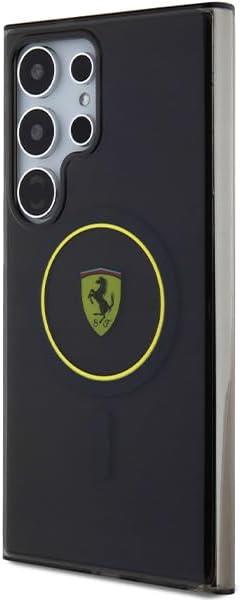 Ferrari IML Smoked Inner Circle Line Hard Case with MagSafe for Samsung Galaxy S24 Ultra 6.8" Black - FEHMS24LU3SMY