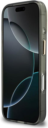 Guess IML 4G Script Metal Logo Case for iPhone 17/18 Pro Max 6.9" Black - GUHCP18X5HC4MLSK