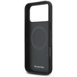 Mercedes Plain Smooth Leather Case with MagSafe for iPhone 17 Pro Max 6.9" Black - EMHMP17X23RCMK