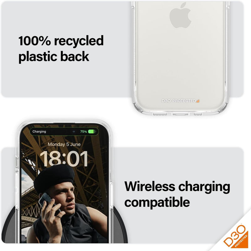 Panzer Glass Military Grade Standard Hard Case for iPhone 15 Pro 6.1" Clear - 1173