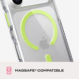 Tech21 Evo Crystal Case with MagSafe for iPhone 17/18 Pro 6.3" Clear Neo Green - T21- 11646