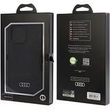 Audi Silicone Case for iPhone 15 Pro Max 6.7" Black - AU-LSRIP15PM-Q3/D1-BK