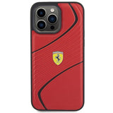 Ferrari Twist Metal Logo Case for iphone 15 Pro Max 6.7" Red - FEHCP15XPTWR