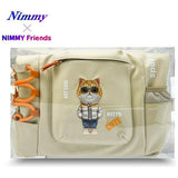 Nimmy Glasses Cool Cat Laptop Backpack Khaki - N-KM-DNBB-05