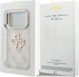 Guess 4G & Big Resin Logo Case for iPhone 17/18 Pro 6.3" Pink - GUHCP18L6P4SRMLP