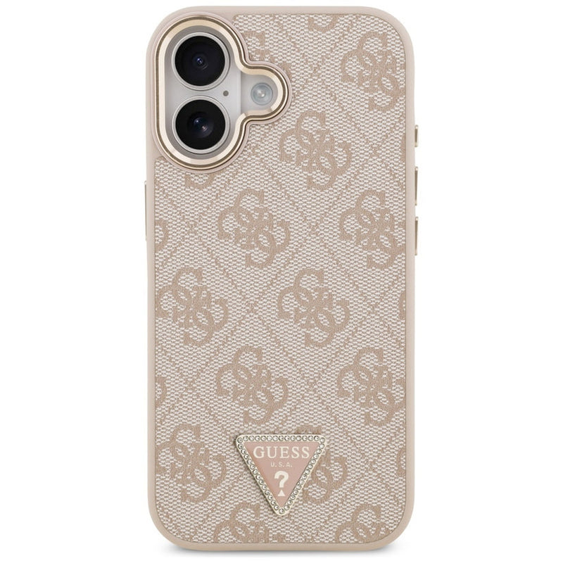 Guess 4G Triangle Logo Case with MagSafe for iPhone 17 6.3" Rose Gold - GUHMP17SP4GTDGMP