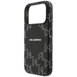Karl Lagerfeld Monogram Logo Case with MagSafe for iPhone 17 Pro 6.3" Black - KLHMP17L5PGKLMCK