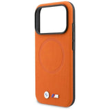BMW M Series FW Metal Logo Case with MagSafe for iPhone 17 Pro Max 6.9" Orange - BMHMP17X25PFWSMO