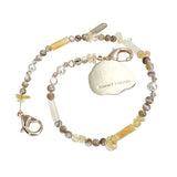Nimmy Big Eye Cute Pet Teddy Mobile Phone Chain Bag Charm Crystal Bracelet Brown - N-CXMC-SL-014