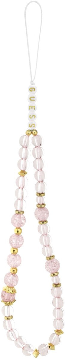 Guess IML Flowers Strap Case with MagSafe for iPhone 17 6.3" Pink - GUHMP17SHFWBRCESP