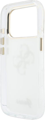 Guess IML 4G Script Metal Logo Case for iPhone 17/18 Pro 6.3" White - GUHCP18L5HC4MLSH