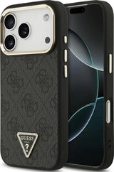 Guess 4G Triangle Logo Case with MagSafe for iPhone 17 Pro 6.3" Black Gold - GUHMP17LP4GTDGMK