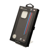 BMW M Meshed Tricolor Stripes Case with MagSafe for iPhone 16 Pro Max 6.9" Grey - BMHMP16X23PUTRA