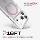 Tech21 Evo Crystal Case with MagSafe for iPhone 17/18 Pro 6.3" Clear Pink - T21-11643