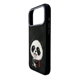 Nimmy Big Eye Cute Pet Travel Panda Case with MagSafe for iPhone 17 Pro Max 6.9" Black Grey - N-XDY-IP17-PRO-MAX-06-A