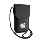 Hello Kitty Leather Daydreaming Cord Universal Phone Bag Black - HKOWBSKCDKK