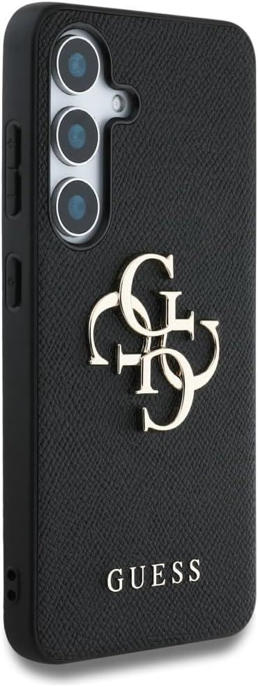 Guess Grained Big 4G Logo Small Classic Logo Case for Samsung Galaxy S25 6.2" Black - GUHCS25SPGT4MBK