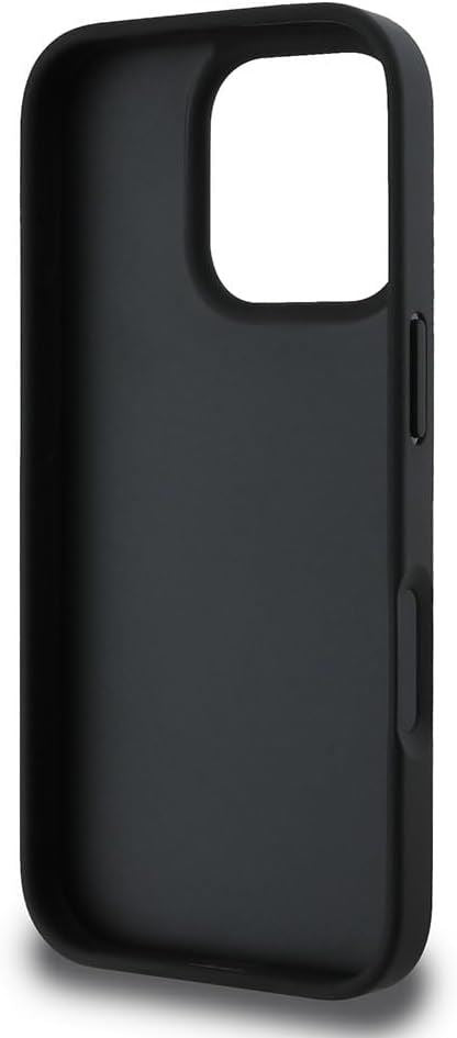 Karl Lagerfeld Monogram Choupette Head Pin Case for iPhone 16 Pro 6.3" Black - KLHCP16LPGKLCHPK