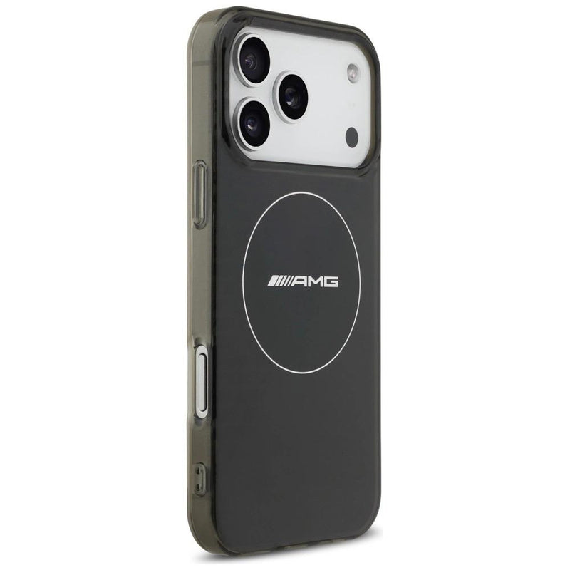AMG Double Layer Transparent Smocked Case with MagSafe for iPhone 17 Pro Max 6.9" Black - AMHMP17X24HTRDK