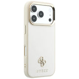 Guess Saffiano Small 4G Logo Case for iPhone 17/18 Pro 6.3" Beige - GUHMP18L6PSA4DME