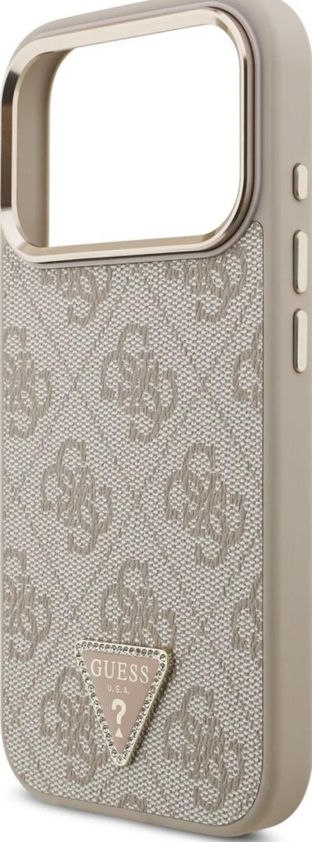 Guess 4G Triangle Logo Case with MagSafe for iPhone 17 Pro 6.3" Rose Gold - GUHMP17LP4GTDGMP