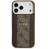 Guess 4G Stripe Case with MagSafe for iPhone 17 Pro Max 6.9" Brown - GUHMP17XPG4SEMCW