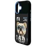 Nimmy Cool & Cute 2.0 Little Rich Tycoon Dog Case with MagSafe for iPhone 17 6.3" Black Blue - N-KMLL-IP17-01
