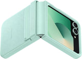 Samsung Galaxy Z Flip 6 Faux Leather/Kindsuit Case Mint - EF-VF741PMEGWW