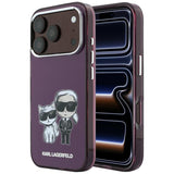 Karl Lagerfeld IML Karl & Choupette Bodies Sketch Print Case with MagSafe for iPhone 17/18 Pro Max 6.9" Burgundy - KLHMP18X6HKCIDR