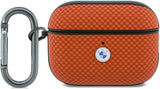 BMW Textured Sign Kevlar Metal Logo Case for AirPods Pro 3 Orange - BMAP326PTKLO