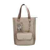 Nimmy Magnetic Fashion Series Combo Teddy Laptop Backpack with Detachable Pouch Brown - N-CXMC-STSJDNBZH-014
