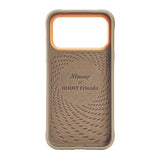 Nimmy Big Eye Cute Pet Siamese Cat Face Case with Detachable MagSafe Grip for iPhone 17 Pro 6.3" Brown Orange - N-XDY-CXZJZH-IP17-PRO-026