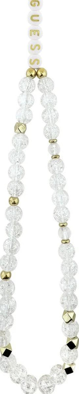 Guess IML Flowers Allover Strap Case with MagSafe for iPhone 17 Air 6.5" White - GUHMP17MHCPOFPH