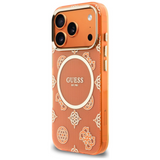 Guess IML Peony Dot Case with MagSafe for iPhone 17 Pro 6.3" Orange - GUHMP17L5HPOEDO