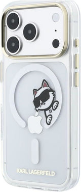 Karl Lagerfeld Peekaboo Logo Case with MagSafe for iPhone 17/18 Pro Max 6.9" Clear - KLHMP18X6HCPSCT
