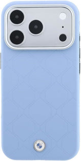 BMW Sign Deboss Quilted Metal Logo Case with MagSafe for iPhone 17/18 Pro 6.3" Blue - BMHMP18L26SWOSPB