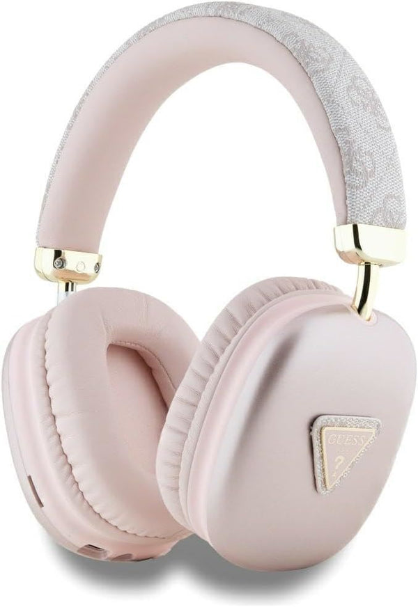 Guess PU Leather 4G Triangle Logo Wireless Headphone Pink - GUBHK1P4TPP