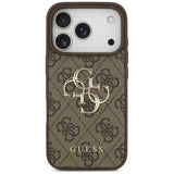 Guess 4G Big Logo Case for iPhone 17 Pro 6.3" Brown - GUHCP17L4GMGBR